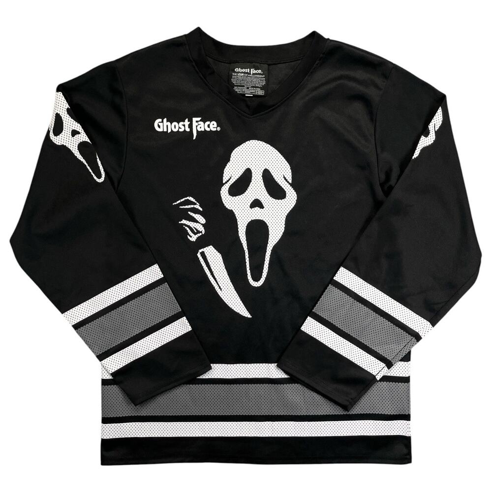 Ghost Face The Icon Of Halloween Official Licensed 96 Hockey Jersey Men’s Medium